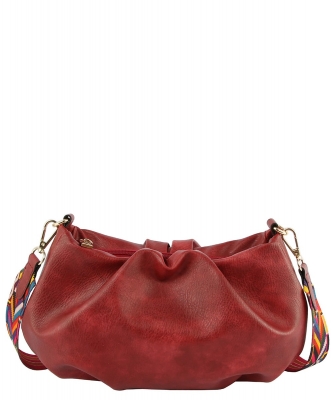 Aztec Guitar Strap Crossbody Bag LHU429 RED